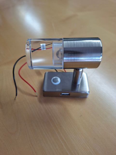 Carbest LED-Spot mit Touch-Schalter, USB-Port und Nachtlicht – 12 V, 180 lm