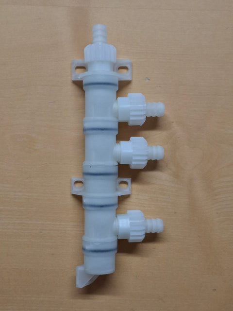Connettore di sistema X-Fix 10 mm – Distributore d'acqua a 3 vie per camper e caravan