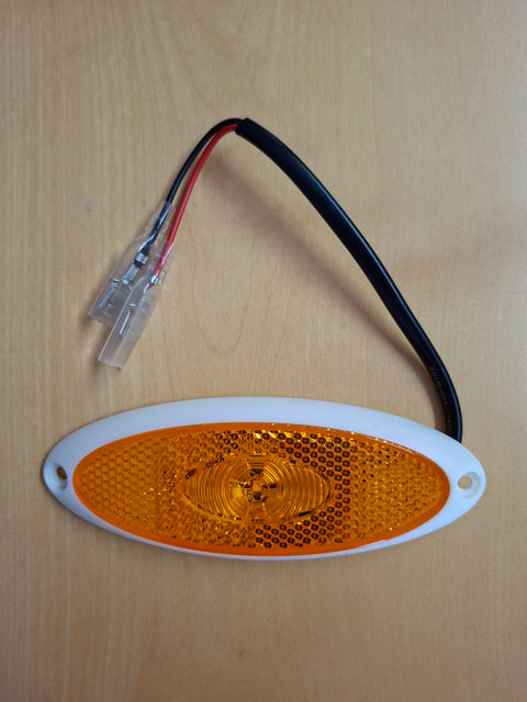 Feu latéral LED de chantier avec base blanche