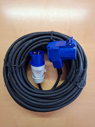Carbest CEE-Anschlusskabel 30 m – CEE-Stecker auf CEE-Winkelkupplung, 3 × 1,5 mm²