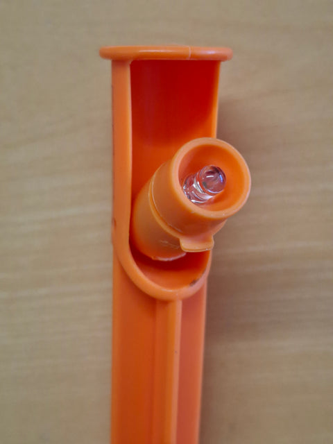 Zelthering mit LED-Leuchte – schwenkbar, Orange, 4 Stück