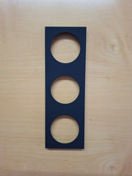 Berker INTEGRO Pure cornice a 3 vie, nero opaco