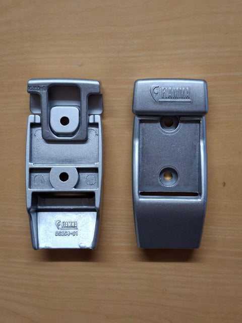 Thule Wandhalterungen für Markisen-Stützfüsse – 2 Stück, Aluminium