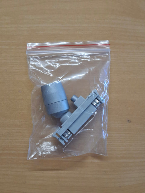 Faretto aggiuntivo con interruttore per sistema a binario 832795 / 832796, laccato argento