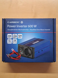 Convertisseur Carbest 12 V vers 230 V – 200 W, 400 W, 600 W ou 1000 W