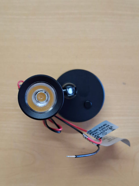 LED-Spot Minitube D4 mit USB – 12 V, 90 lm, Schwarz matt