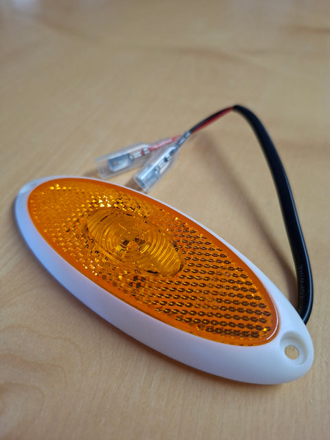 Feu latéral LED de chantier avec base blanche