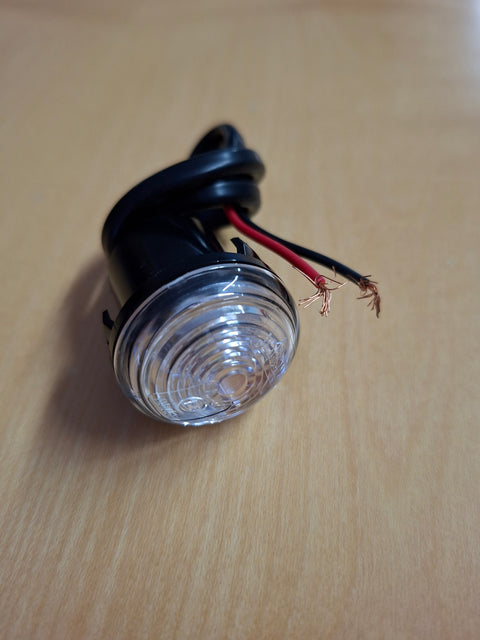 Luce di posizione a LED, 6-33 V, 0,6 W, trasparente, cavo da 250 mm, IP67
