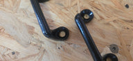 Riemenbügel, Lakeikrampen - stabile Haltebügel aus Metall, 53 mm, im 2er Set