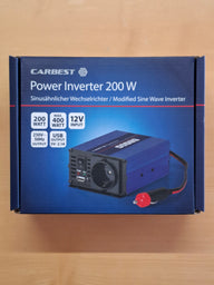 Convertisseur Carbest 12 V vers 230 V – 200 W, 400 W, 600 W ou 1000 W