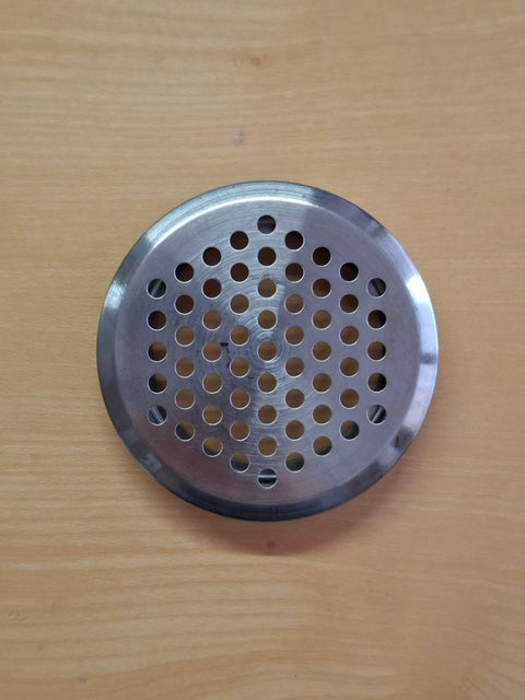 Griglia di ventilazione tonda in acciaio inox