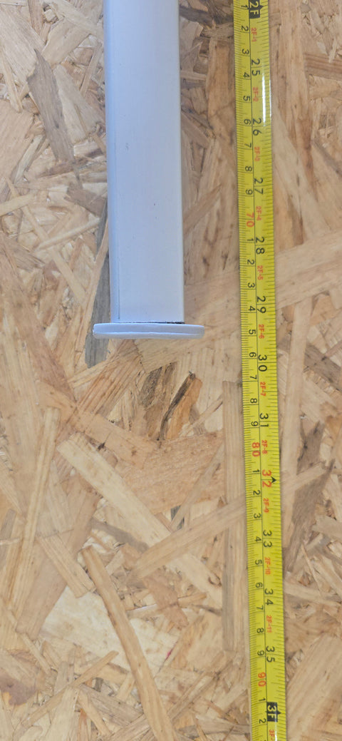 Base per tavolo pieghevole argento - altezza 555 - 765 mm giunto superiore