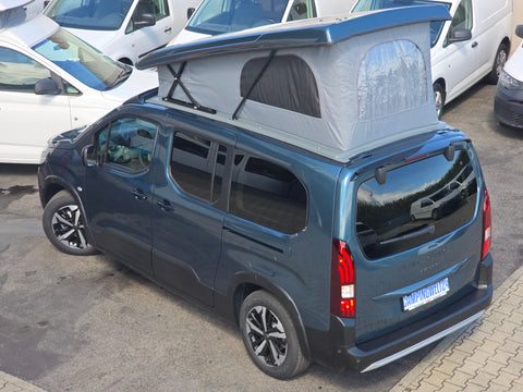 Schlafdach / Aufstelldach / Hubdach für Berlingo/ Partner/ Rifter/ Proace City/ Combo / Doblo inklusive Montage inkl. Dachbett