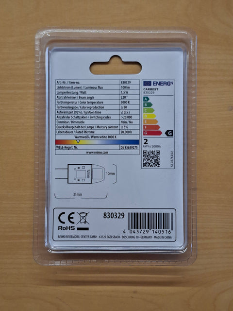 Ampoule LED G4 Carbest, 1,5 W