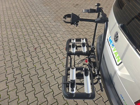 Portabici BackPower per gancio traino con spazio per 2 bici