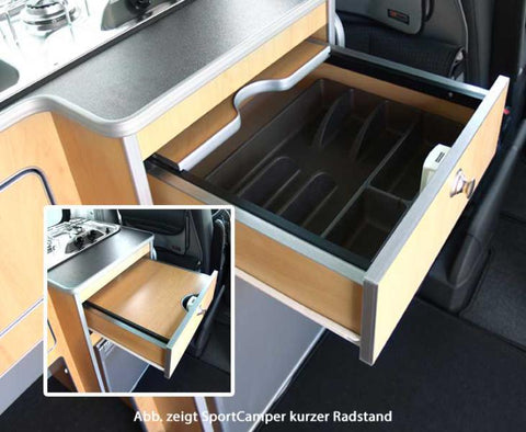 Linea di mobili prefabbricati per camper sportivo a passo lungo VW T5/T6