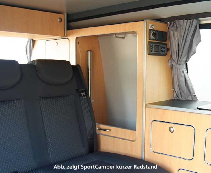 Möbelzeile Fertigteil für VW T6/T5 langer Radstand Sportcamper