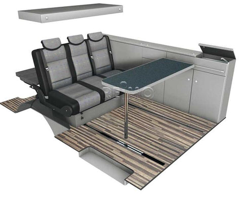 Linea di mobili Cityvan, antracite per kit kR VW T5