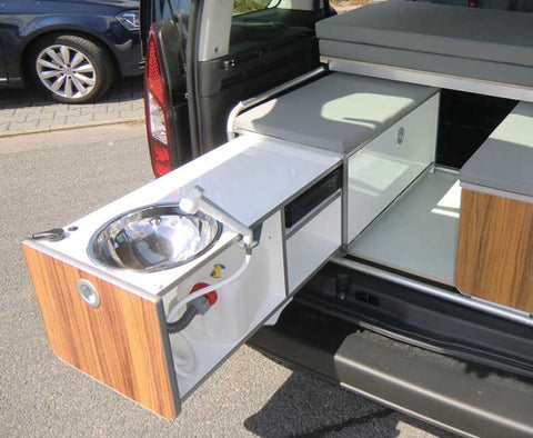Box cucina VW Caddy KR+LR Active incluso impianto idrico