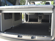Sistema letto trasformabile VW Caddy Maxi 200 x 133 cm con cuscini e fodere