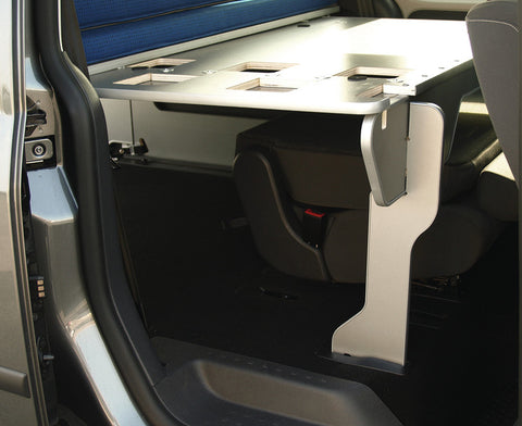 Sistema letto trasformabile VW Caddy Maxi 200 x 133 cm con cuscini e fodere