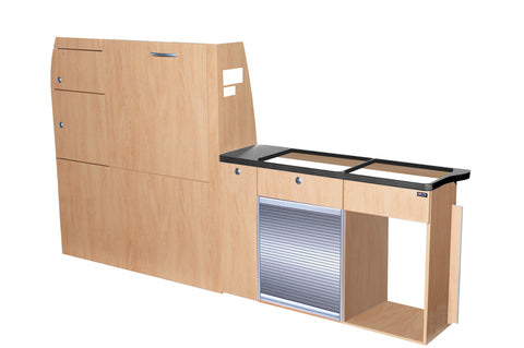 Linea di mobili TrioStyle per VW T6/5 passo corto prefabbricato senza parti tecniche