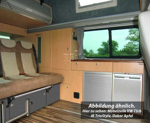 Ligne de meubles TrioStyle pour VW T6/5 à empattement long, élément préfabriqué sans technologie