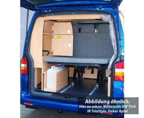 Ligne de meubles TrioStyle pour VW T6/5 à empattement long, élément préfabriqué sans technologie