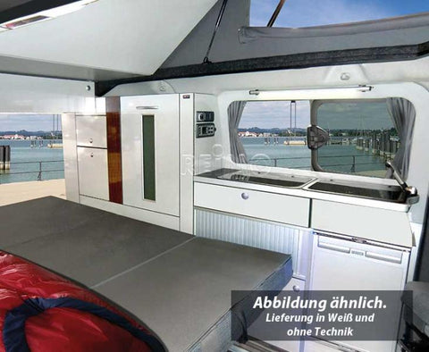 Linea di mobili come parte prefabbricata per Ford Transit Custom kR TrioStyle - Decorazione: Argento