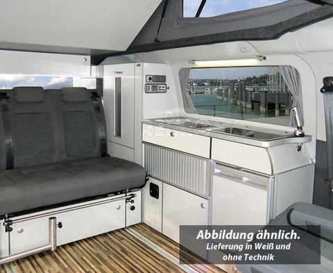 Linea di mobili come parte prefabbricata per Ford Transit Custom kR TrioStyle - Decorazione: Argento