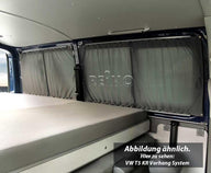 Système de rideaux VWT5 LR gris, opaque, pour revêtement de panneaux