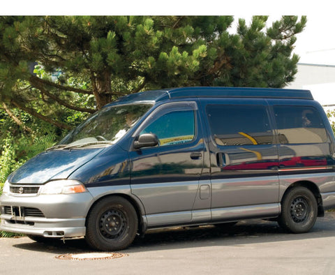 Lit de toit relevable Toyota Hiace / Regius kR, arrière haut