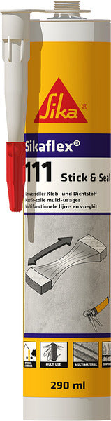 Sikaflex-111 Stick&amp;Seal, cartuccia bianca, 290 ml