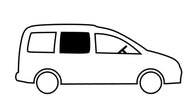 Schiebefenster VW Caddy vorne Schiebetür rechts