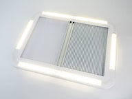 Lanterneau, 45x40 cm ou 70x50 cm, avec ou sans ventilation permanente, avec LED