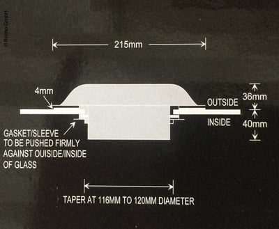 Carbest Edelstahl Solarventilator 215m