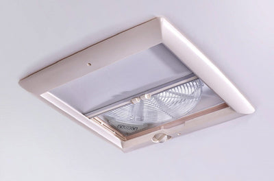 Dachhaube Omni-Vent mit 12 Volt Ventilator 40x40 weiß