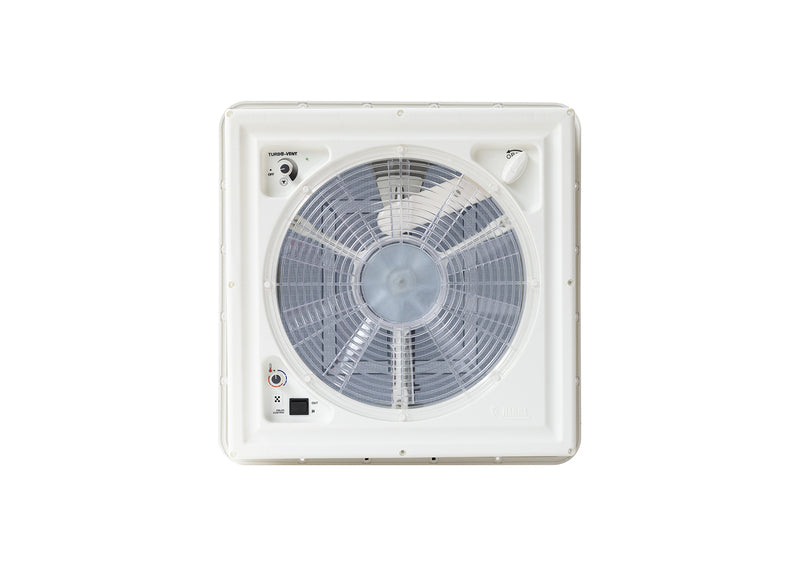 Kurbeldachhaube mit 12 Volt Ventilator + Thermostat 40x40cm