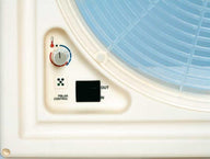 Cappa a manovella con ventola 12 Volt + termostato 40x40cm