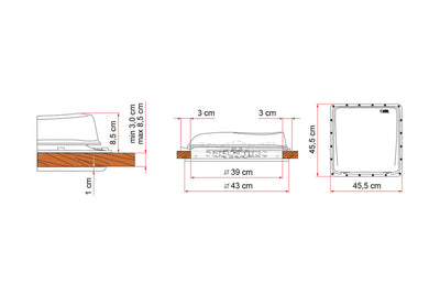 TurboVent 12 V Polar Control - Haube Crystal