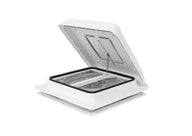 Capot de toit à manivelle Turbo-Vent avec ventilateur 12 Volts 40x40cm