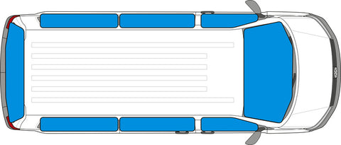 VW T4 - Thermomatte / Isolationsmatte / Innenisolierung - Set 8-teilig kurzer Radstand