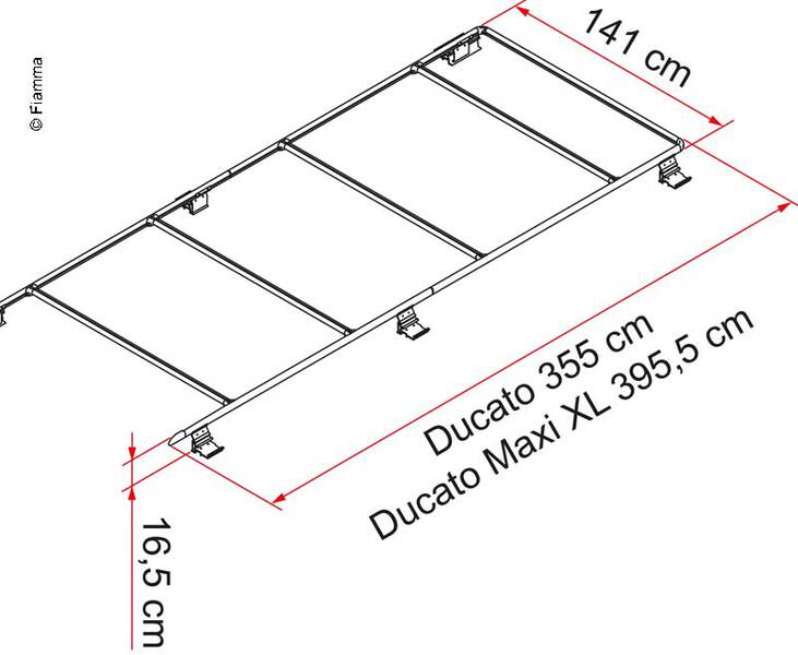 Dachträger für Fiat Ducato,Peugeot Boxer,Citroen Jumper ab Bj.2006