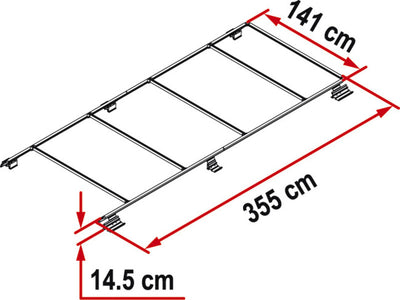 Dachträger für Fiat Ducato,Peugeot Boxer,Citroen Jumper ab Bj.2006