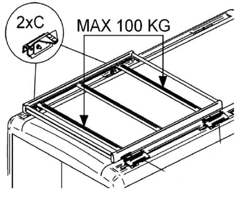 Dachreling für Fiat Ducato ab 2007