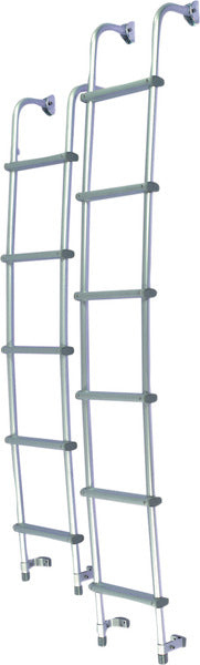 Scala di accesso posteriore per furgoni - alluminio 6 gradini