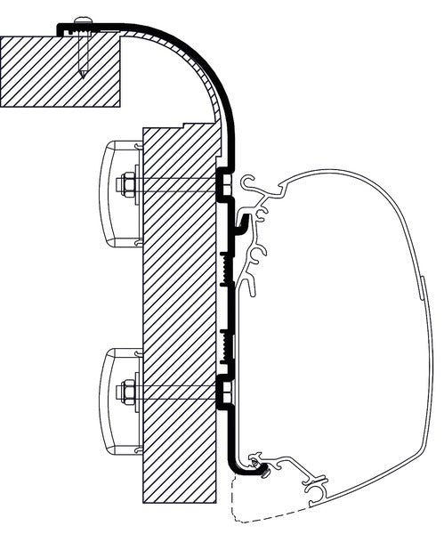 Adapter Thule Omnistor Markise Bailey