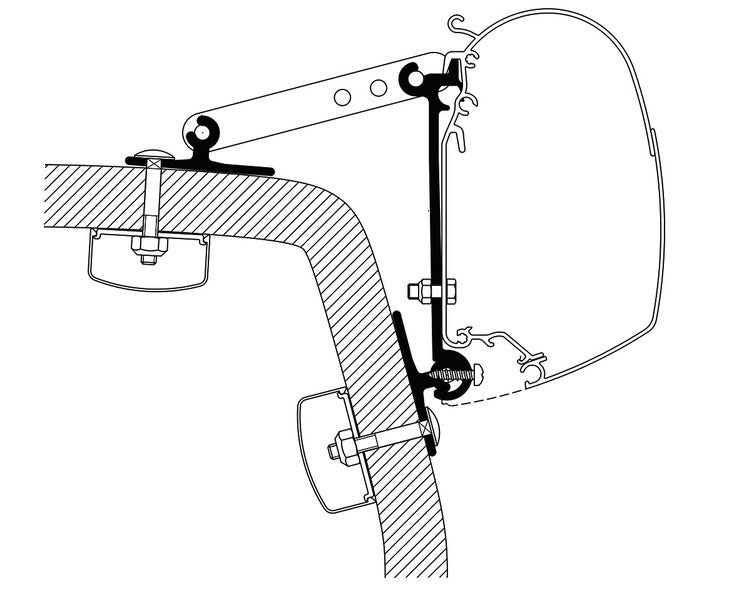 Thule Universaladapter Omni Wall - 3 Stück