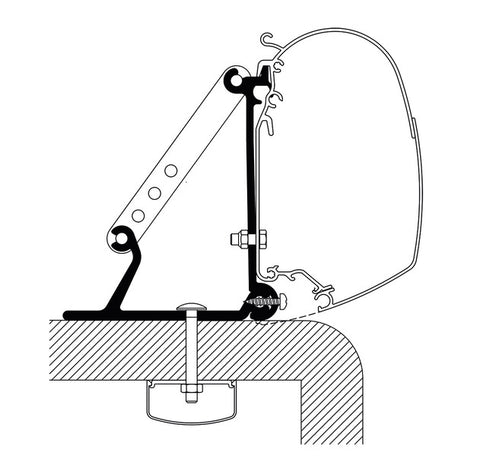 Adattatore universale per tetto Thule Oni Roof - 3 pezzi.