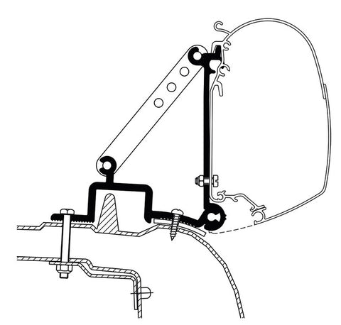 Adattatore per montaggio a parete - Renault Master e TO 3200/4200/5200/8000